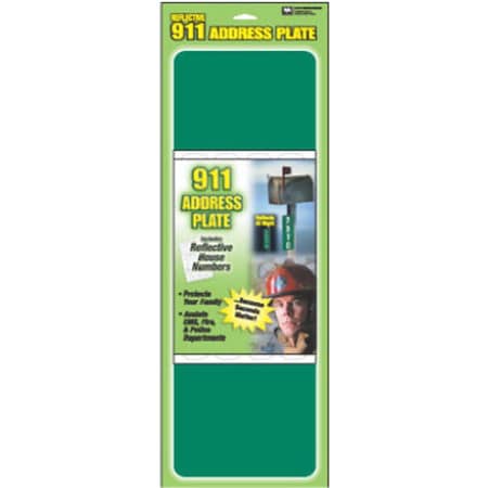 Hy-Ko 911 Reflective 911 Address Plate 819656